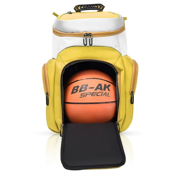 Sports Bag for Basketball, Soccer & More Basketball Backpack with Ball Holder & Shoes Compartment