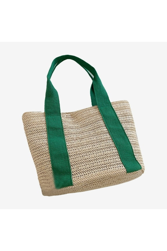 Sports Bag for Beach and Casual Travel - Durable Burlap Tote with Straw for Weddings Brunch and Everyday Use