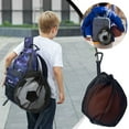 thumbnail image 1 of Sports Ball Bag - 12 x 10in Drawstring Mesh Storage with Carry Hook for Basketball, Volleyball & Soccer, 1 of 6