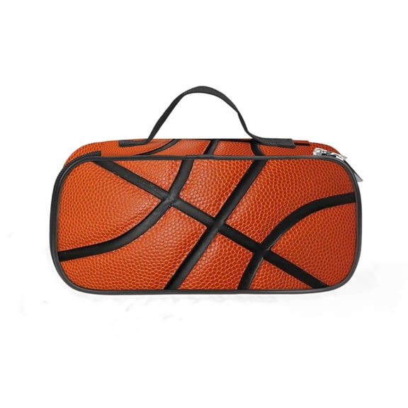 Sports Ball Creatives Pencil Bag Large Capacity Handheld Storage Case Stationery Organizer Pouch for Students Basketball