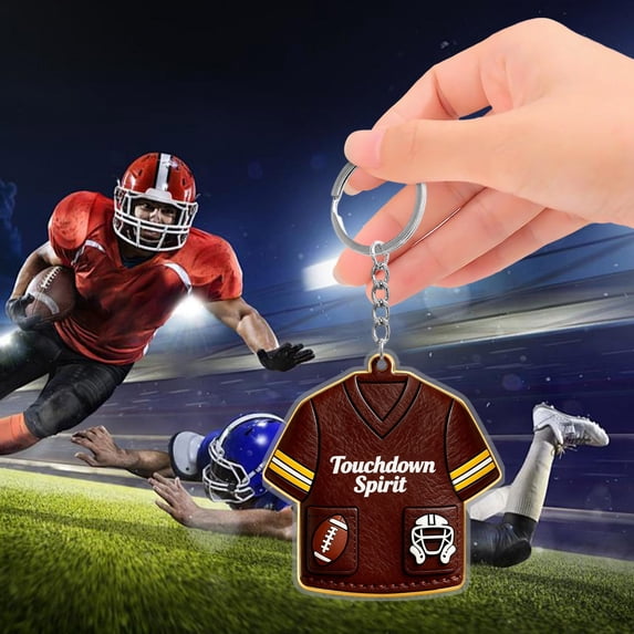 Sports Ball Games Acrylic Keychain, Sports Keychain Gift, Team Spirit Keychain, Durable 2.75-Inch Athlete Gift for Men, Women, Athletes, Coaches, Fans, Accessory for Keys and Bags