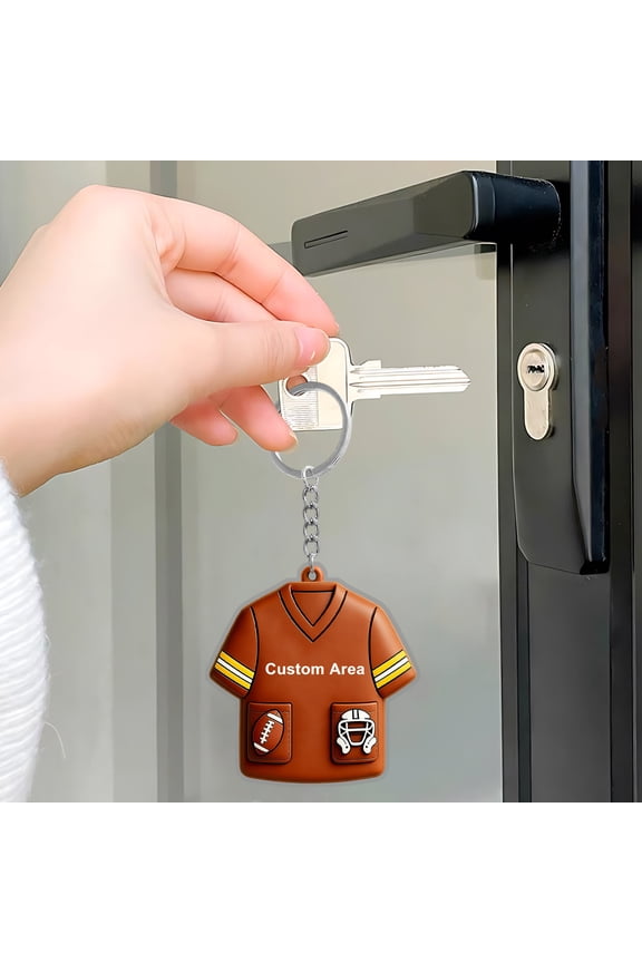 Sports Ball Games Acrylic Keychain, Sports Keychain Gift, Team Spirit Keychain, Durable 2.75-Inch Athlete Gift for Men, Women, Athletes, Coaches, Fans, Accessory for Keys and Bags