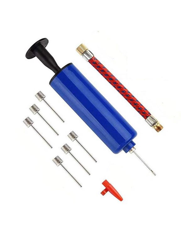 Sports Ball Manual Hand Air Pump Inflate Basketball Football Volleyball Needle