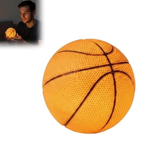 Sports Ball Night Light, Soft LED Bedside Lamp for Basketball Soccer Baseball Fans, USB Rechargeable Sleep Light for Teens Room Gift, Squeeze Toy