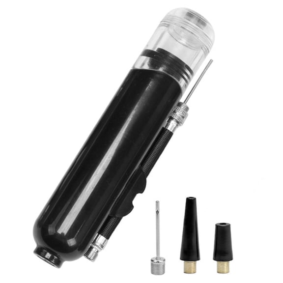 Sports Ball Pump Kit, Portable Air Pump Two-Way Dual Action Inflatable Perfect for Basketballs, Soccer Balls and More, Professional Hand Pump Kit with Needles and Flexible Hose, 1 Set, 6.29x1.37"