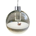 thumbnail image 1 of Sports Balls Christmas Ornaments Acrylic Snow Globe Sports Tree Decor Basketball Football Baseball Collectible Holiday Gift for Fans Sports Bar or Home Decor, 1 of 5