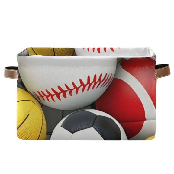 Sports Balls Storage Bins Baskets With Handles Storage Box Clothes Organizer Organization Toys