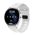 thumbnail image 1 of Sports Band Compatible for Samsung Galaxy Watch 4 40mm Women Men, Soft Silicone TPU Replacement Watch Strap for Samsung Galaxy Watch 4 40mm Adjustable Loop Band, White, 1 of 8