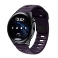 thumbnail image 1 of Sports Band Compatible for Samsung Galaxy Watch 6 Classic 47mm Women Men, Soft Silicone TPU Replacement Watch Strap for Samsung Galaxy Watch 6 Classic 47mm Adjustable Loop Band, Purple, 1 of 8