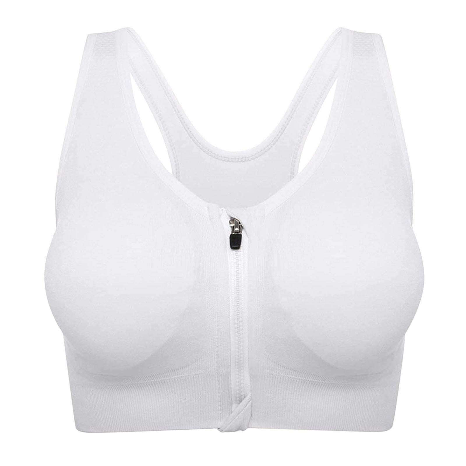 Sports Bars for Women, Women Sports Bra Front Opening Closing Zipper