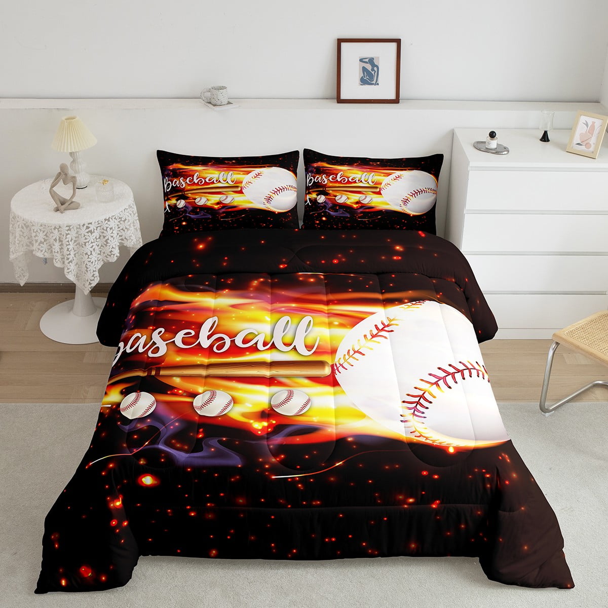 baseball bedding full