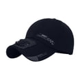 thumbnail image 1 of Sports Baseball Cap with Cooling Fan Breathable Lightweight Adjustable Outdoor Summer Hat, 1 of 5