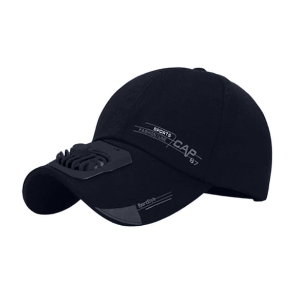 Sports Baseball Cap with Cooling Fan Breathable Lightweight Adjustable Outdoor Summer Hat