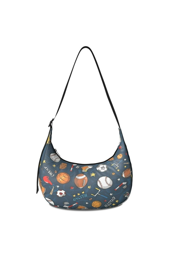 Sports Baseball Crossbody Bag Adjustable Strap Lightweight Nylon Basketball Football Soccer Print Women Gifts Women Teen Small Purse for Women Travel