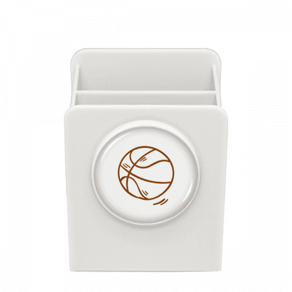 Sports Basketball Chasing Delivery Desk Pencil Holder Cup Pen Organizer