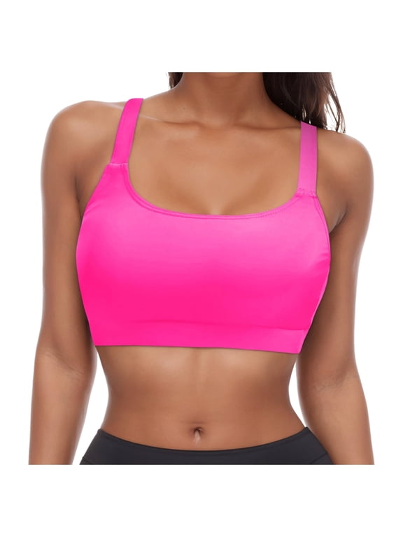 Sports Bikini Tops for Women Swim Bra Wirefree Workout Swimsuit Top Comfortable Support for Swimming Beach Active Wear