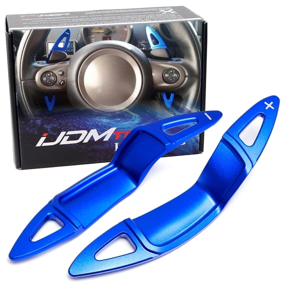 Sports Blue Euro Aluminum Paddle Shifter Extensions For Mini Cooper 2007-14 R55 R56 R57 R58 R59 R60 R61