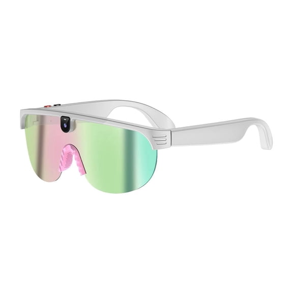 Bluetooth Sports Sunglasses with Camera and 16GB Storage, Smart Outdoor Glasses for Cycling and Running