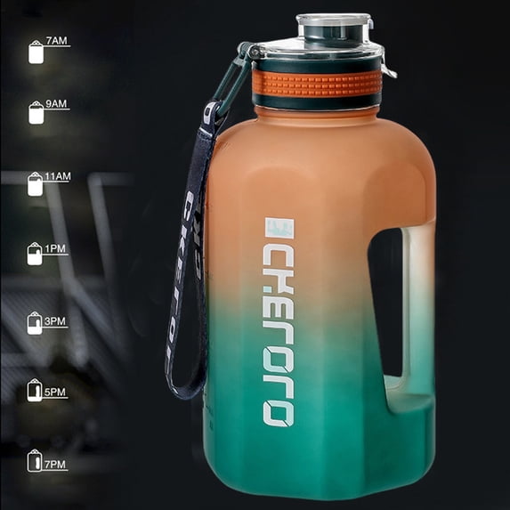 Sports Bottle Water Jug, Large Capacity Frosted Plastic, Portable Drawstring Handle, Tea Infuser Strainer, Outdoor Hiking Gym Cup, Leakproof Travel Tumbler, Topliu