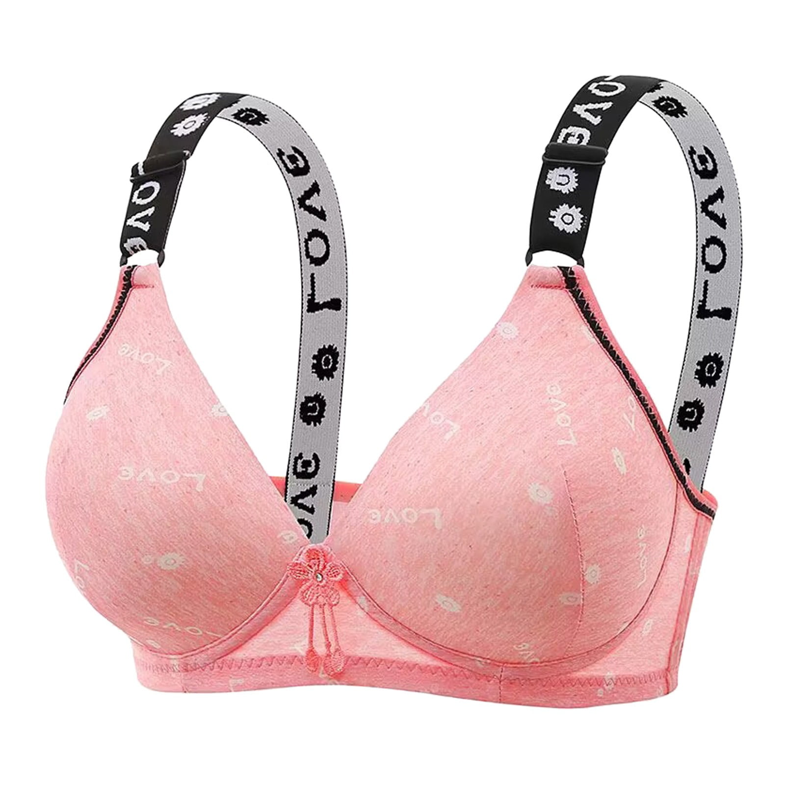 Sports Bra Bulk Women's Front Side Buckle Lace Edge Without Steel Ring