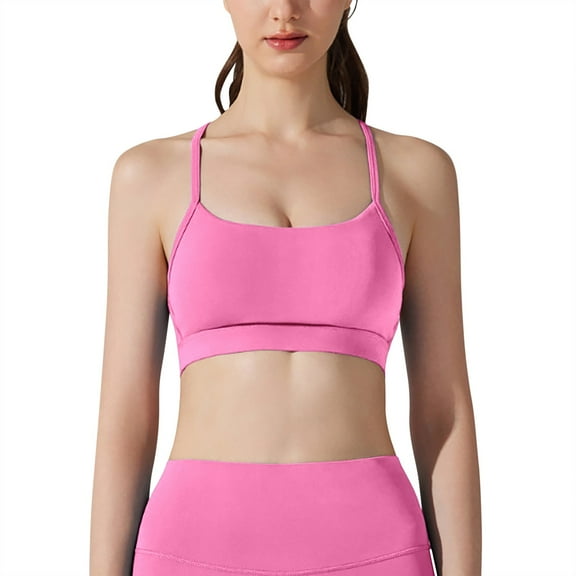 Sports Bra Female High Strength Breathable Comfort Fitness Sling Yoga Bra, Nylon/Spandex, Multiple Sizes