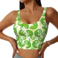 thumbnail image 1 of Sports Bra For Women, Cartoon Funny Cute Chameleon Sports Bras For Women High Support, Workout Tank Tops Woman With Removable Cups, 1 of 8