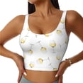 thumbnail image 1 of Sports Bra For Women, Champagne Glass Print Sports Bras For Women High Support, Workout Tank Tops Woman With Removable Cups, 1 of 7
