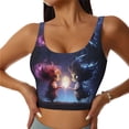 thumbnail image 1 of Sports Bra For Women, Dreamy Forest Elf Sports Bras For Women High Support, Workout Tank Tops Woman With Removable Cups, 1 of 8