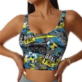 thumbnail image 1 of Sports Bra For Women, Goal Time Sports Bras For Women High Support, Workout Tank Tops Woman With Removable Cups, 1 of 8