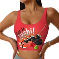 thumbnail image 1 of Sports Bra For Women, Sushi Sports Bras For Women High Support, Workout Tank Tops Woman With Removable Cups, 1 of 8