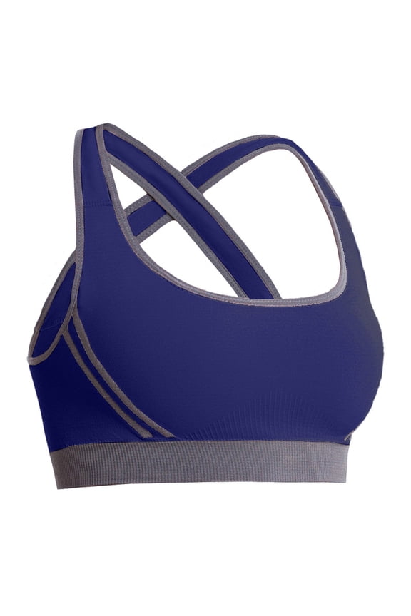 Sports Bra Gym Bra Non-Wired Women's Bralette Comfortable Seamless Padded Full Cup Bustier Top for Sleep Nursing & Light Sports in Multiple Colors