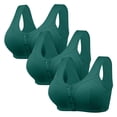 thumbnail image 1 of Sports Bra High Support Bras For Women Adjustable Strap Full Coverage Up Bras Comfortable No Underwire Wireless Bras,Green Women'S Nylon Underwear 40, 1 of 3
