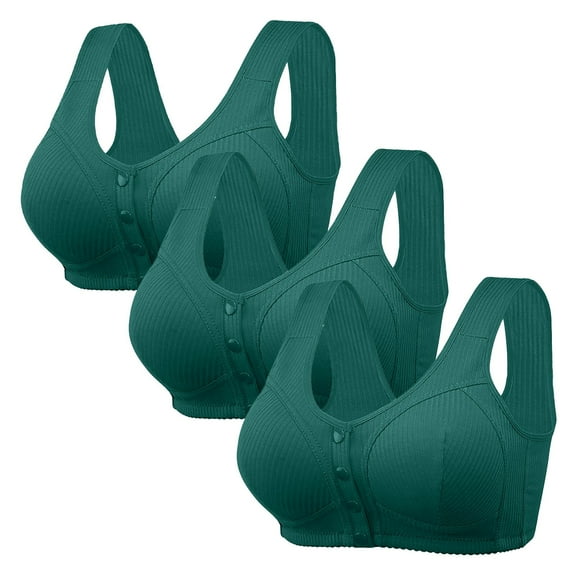 Sports Bra High Support Bras For Women Adjustable Strap Full Coverage Up Bras Comfortable No Underwire Wireless Bras,Green Women'S Nylon Underwear 42