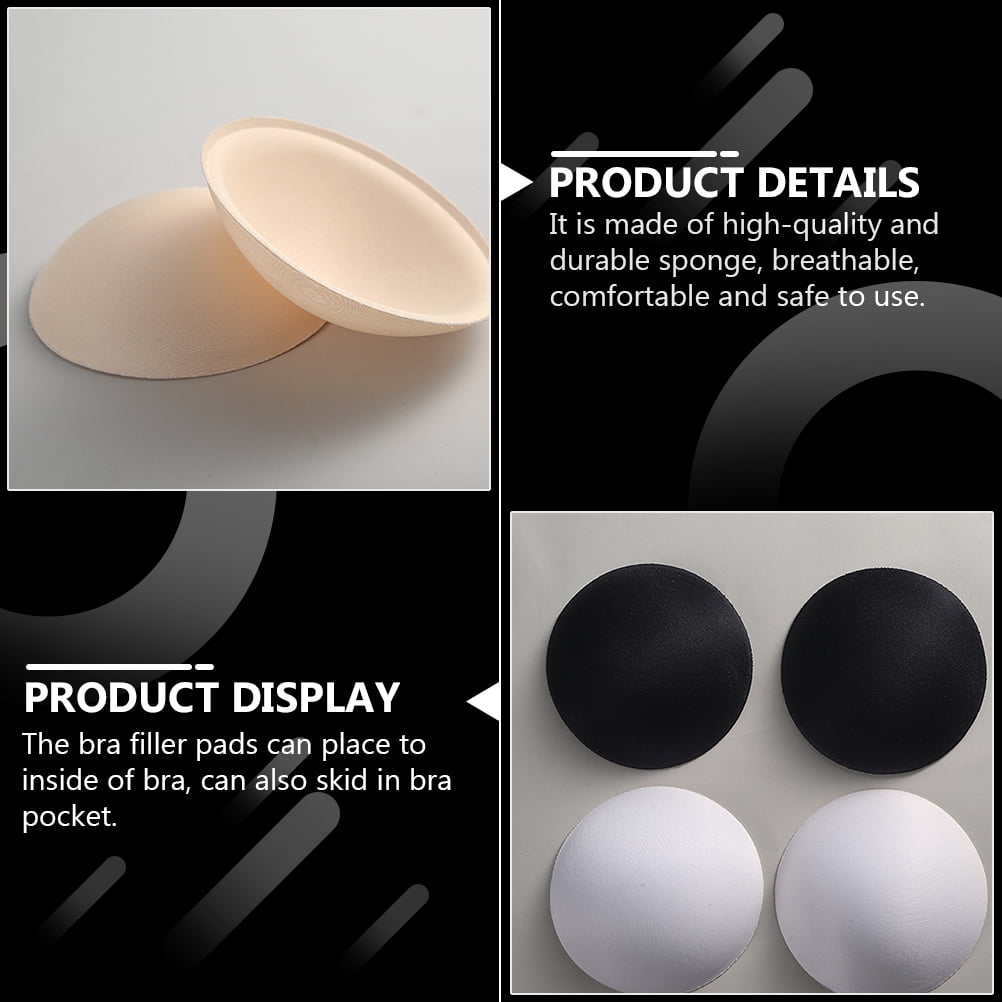 Sports Bra Pad 6 Pairs Round Bra Inserts Breathable Sponge Bra Inserts Useful Bra Pads - Walmart.com