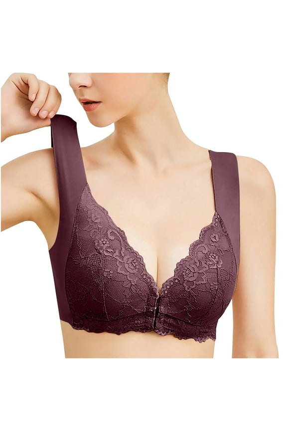 Sports Bra Tank Top Women Convertible Bra Feature V-Neck Training Bra Style W-1658 Wine XXL