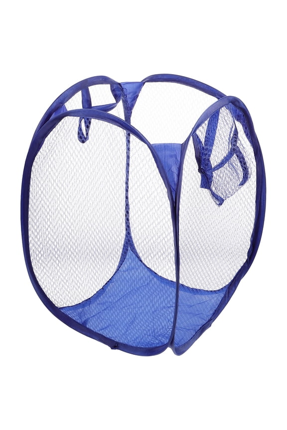 Hemobllo Breathable Mesh Laundry Basket with Handles for College Dorm and Small Apartment Use