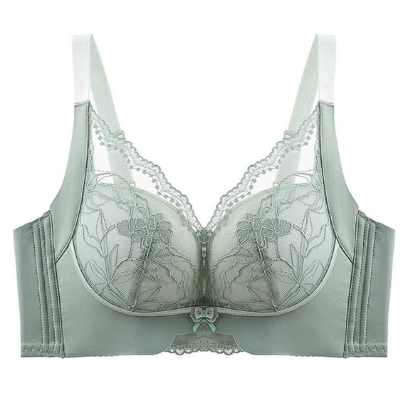 Sports Bra Women Back-Smoothing Bra Feature V-Neck Strapless Bra Style W-88 Green-a L
