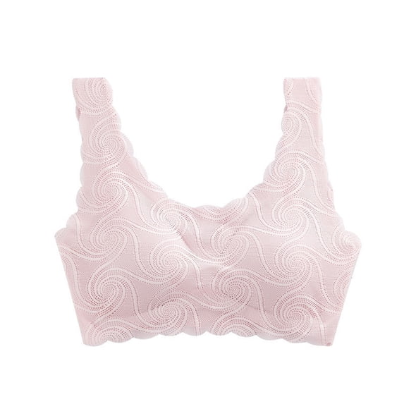Sports Bra for Women Comfortable Bras for Women Summer New Seamless Sexy Lace Bra Gathered Women's Detachable Chest Pad Vest Style Sports Underwear Women