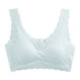thumbnail image 1 of Sports Bra for Women Comfortable Bras for Women Summer New Seamless Sexy Lace Bra Gathered Women's Detachable Chest Pad Vest Style Sports Underwear Women, 1 of 5