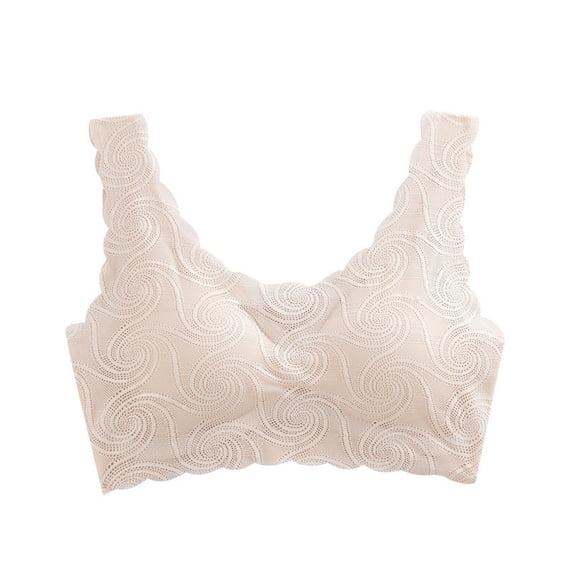Sports Bra for Women Comfortable Bras for Women Summer New Seamless Sexy Lace Bra Gathered Women's Detachable Chest Pad Vest Style Sports Underwear Women
