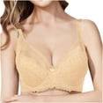 thumbnail image 1 of Sports Bra Women Convertible Bra Feature V-Neck Longline Bra Style W-430 Beige 95, 1 of 4