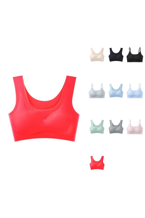 Sports Bra for Women Medium Support Bra Ultra-Thin Ice Silk Bra for Women Wire-Free Breathable Mesh Removable Pads Traceless Comfort for Yoga Gym Running & Sleep