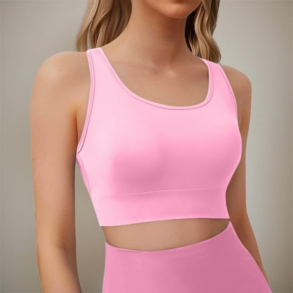 Sports Bra Women Straps Bralette Bras Gym Fitness Push Up Crop Top Yoga No Underwire Backless Open Back Bra For Running Jogging Gymnastics plus Size Top Sleep for Women High Neck Linen Spaghetti Strap