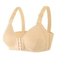 thumbnail image 1 of Amvlyk Front Closing Bras for Women Wireless Comfort Push Up Front Snap Bras with Adjustable Straps Seamless Soft Breathable Everyday Bra for Running Walking Life Work, 1 of 2