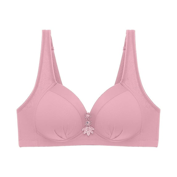 Sports Bra for Women Wycnly Push Up Bras Plus Size Bras for Women Wirefree Full Coverage Push up Bra Ladies Back Buckle Compression Solid Daily Underwear Weekly
