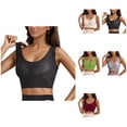 thumbnail image 1 of Sports Bra Workout Bra Front Closure Push Up Sports Bra for Women Seamless Smooth Back Underwire Support & Side Smoothing, 1 of 4