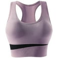 thumbnail image 1 of Sports Bra for Women Big Chest Shock-absorbing No Steel Ring Plus Size Fitness Yoga Activewear for Running and Daily Use #Purple,XL, 1 of 8