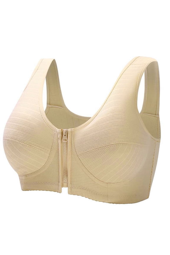 Sports Bra for Women High Impact Zipper Front Closure Bras Tank Racerback Athletic Clothes for Running Hiking