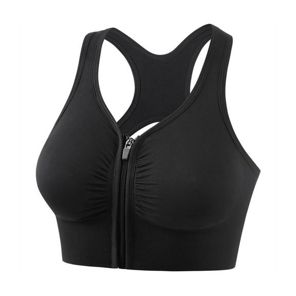 Sports Bra for Women, Padded Racerback High Impact Bras Wirefree Yoga Exercise Athletic Workout Gym Activewear Bra with Removable Cups