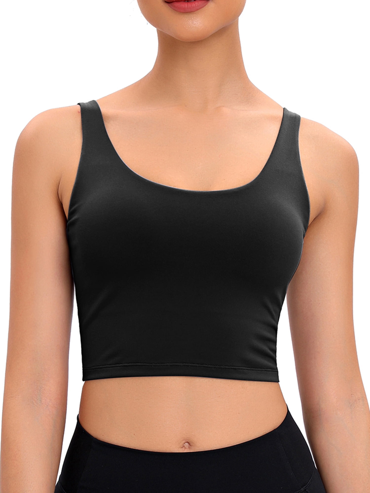 Buy DISOLVE Women's Seamless Bra Workout Crop Top Tank Tops for